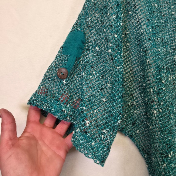Elegant Teal Women's Sweater - Picture 10 of 16